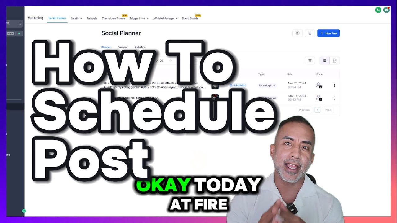 Schedule Posts Like a PRO with GoHighLevel!