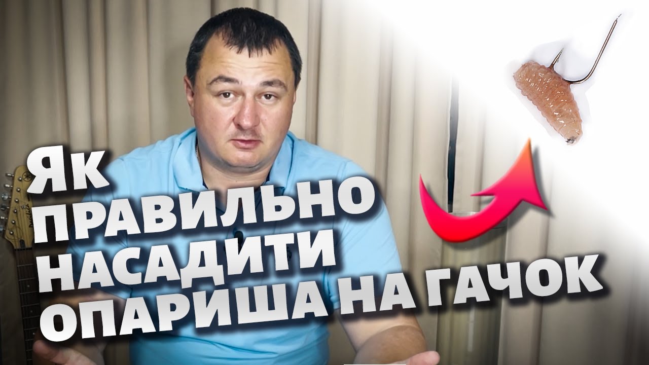 Як правильно насадити опариша на гачок
