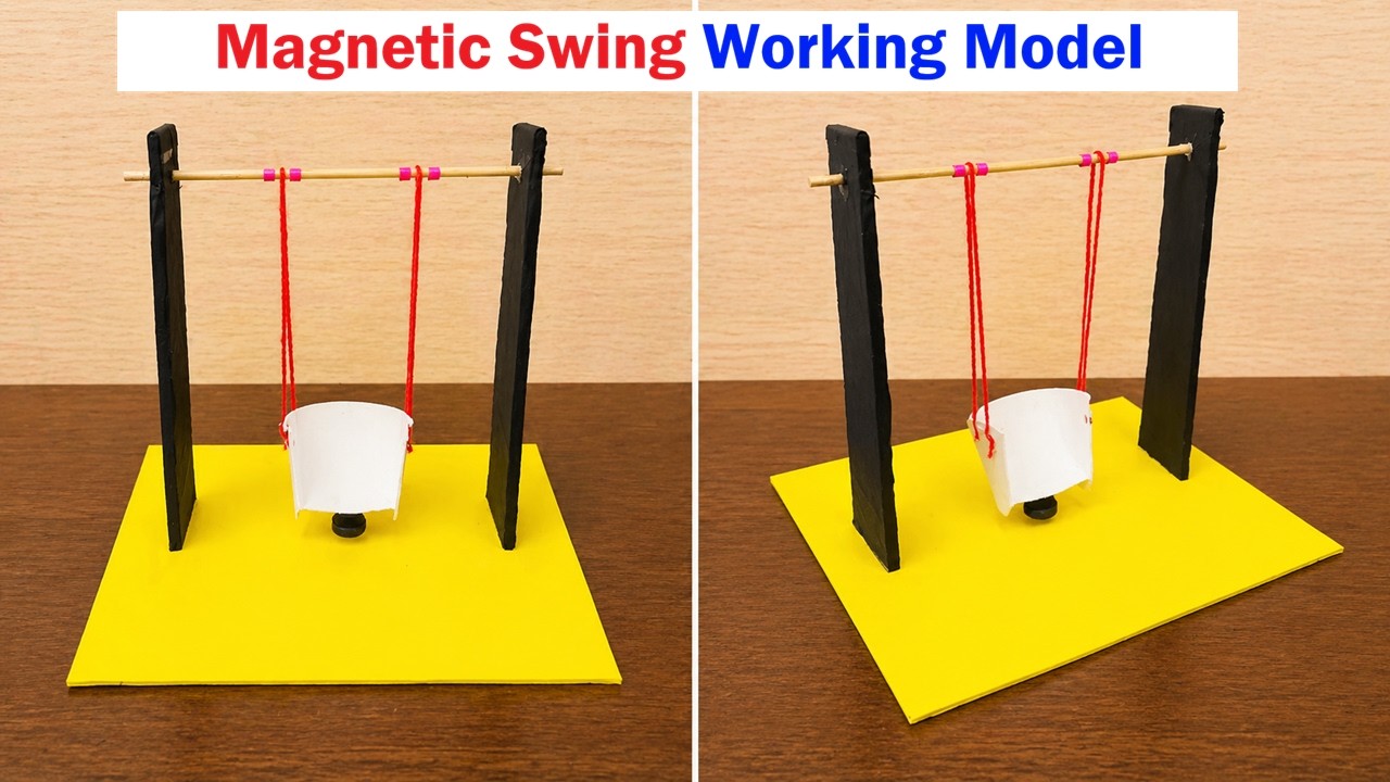 magnetic swing working model science project - diy | DIY pandit
