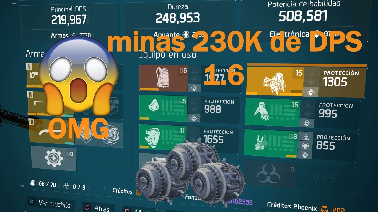 The division build minas rasteadoras OP una mina tres muertes mejor build de electronica