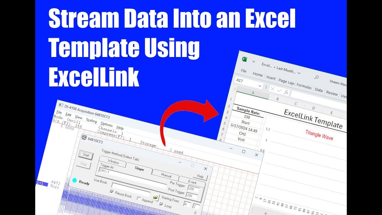 Streaming Data Into an Excel Template Using ExcelLink