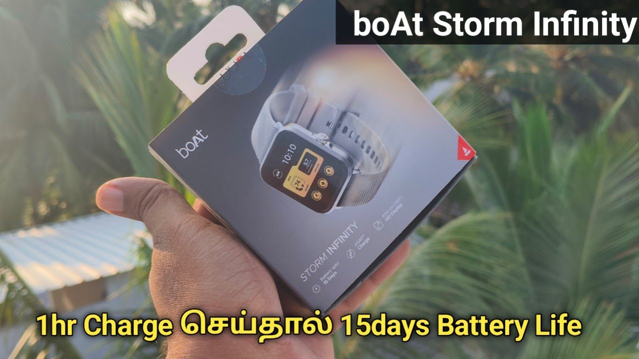 அடேங்கப்பா🤔 1hr Charge செய்தால் 15days Battery Life ah! boAt Storm Infinity Smartwatch Review Tamil