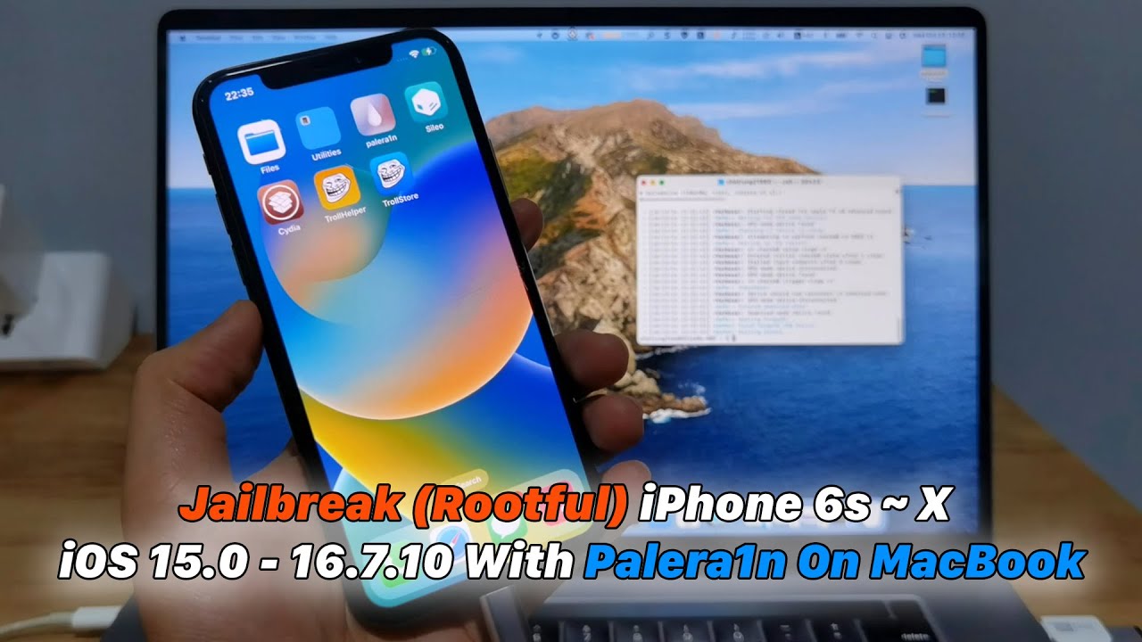 Джейлбрейк (Rootful) iPhone 6s ~ X | iOS 15.0 - 16.7.10 с Palera1n на MacBook
