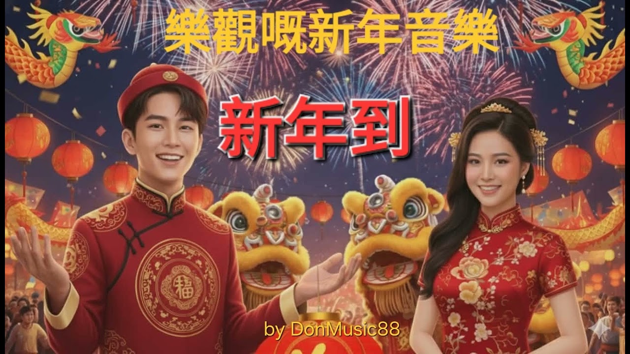 新年到  🎊🎵#廣東話春天音樂 2026 #chinesenewyear2026 #新年2026 #cantonese2026 #chuctettienghoa2026