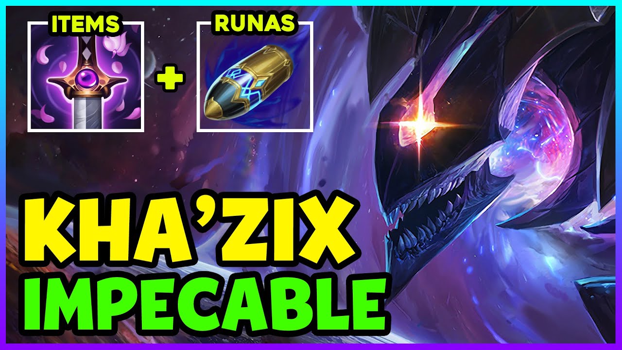 🔥 *DESTROZA TODO* COMO JUGAR KHA'ZIX JUNGLA S14 GUÍA ESPAÑOL | TEMPORADA 14 LOL 2024