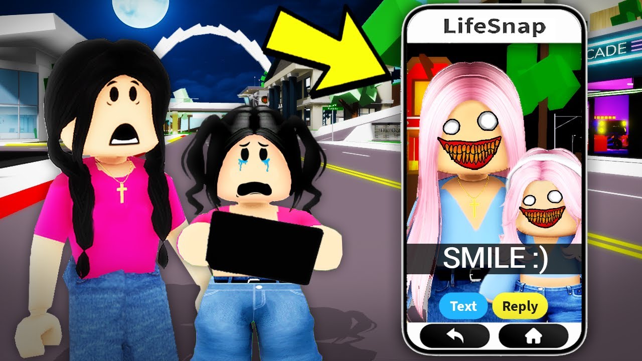 ОНИ НЕ МОГУТ ПЕРЕСТАТЬ УЛЫБАТЬСЯ В ROBLOX SNAPCHAT! *СТРАШНО* 💀😨 (ролевая игра по фильму «Брукхей...