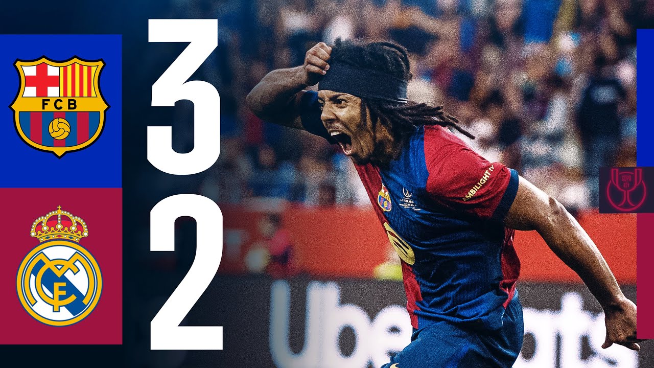 HIGHLIGHTS | FC BARCELONA 3 vs 2 REAL MADRID | EL CL&Aacute;SICO | COPA DEL REY FINAL 24/25 | CHAMPIONS!🔵🔴🏆