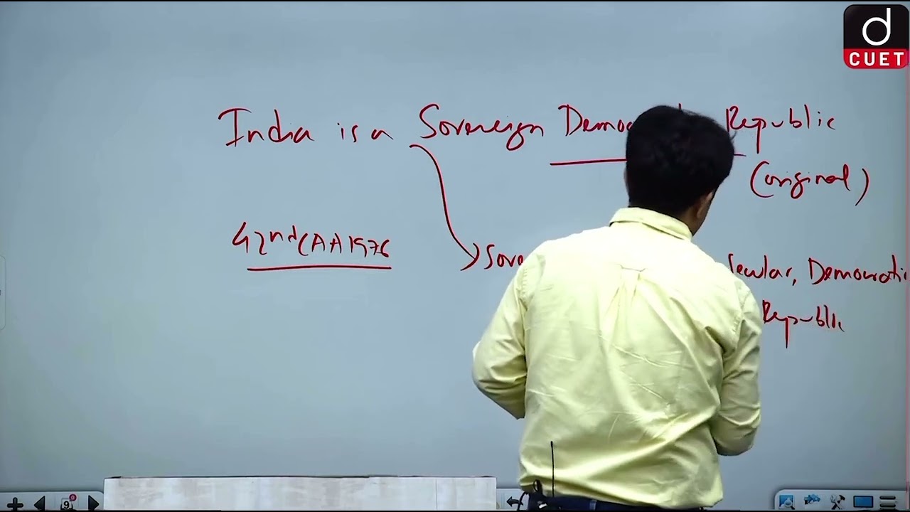 Words added to Preamble of Indian Constitution by ￼42nd Constitutional Amendment Act 1976