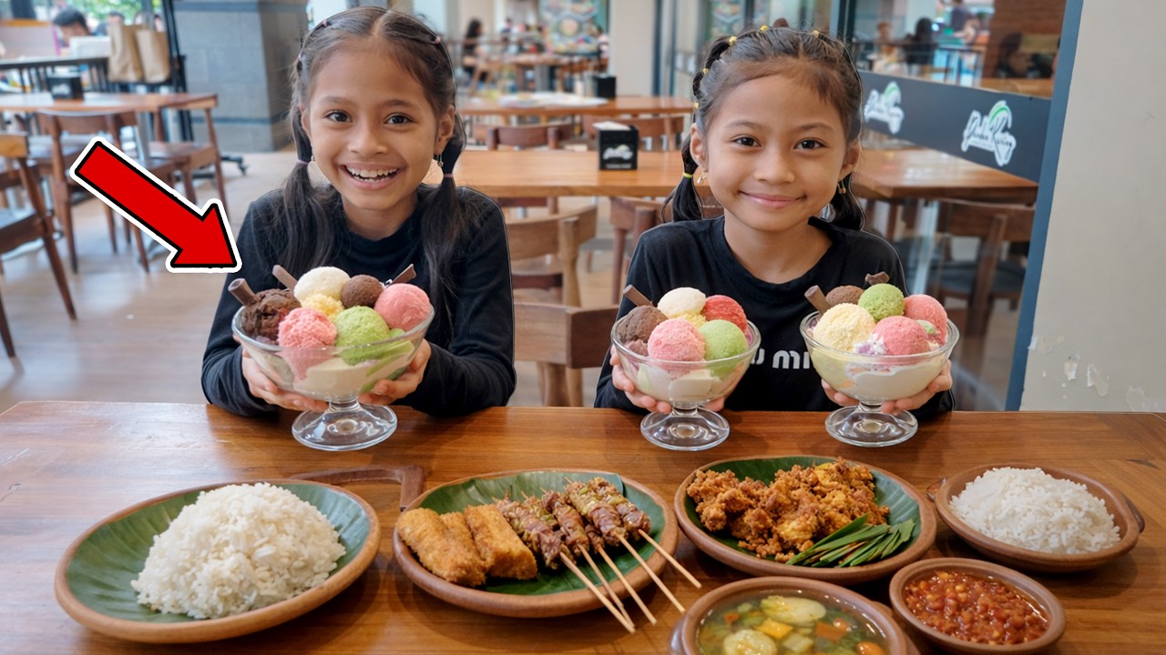 ALUNA DAN AMANDA BUKA PUASA MAKAN MAKANAN FAVORITENYA!! HMM ENAK BANGET!!