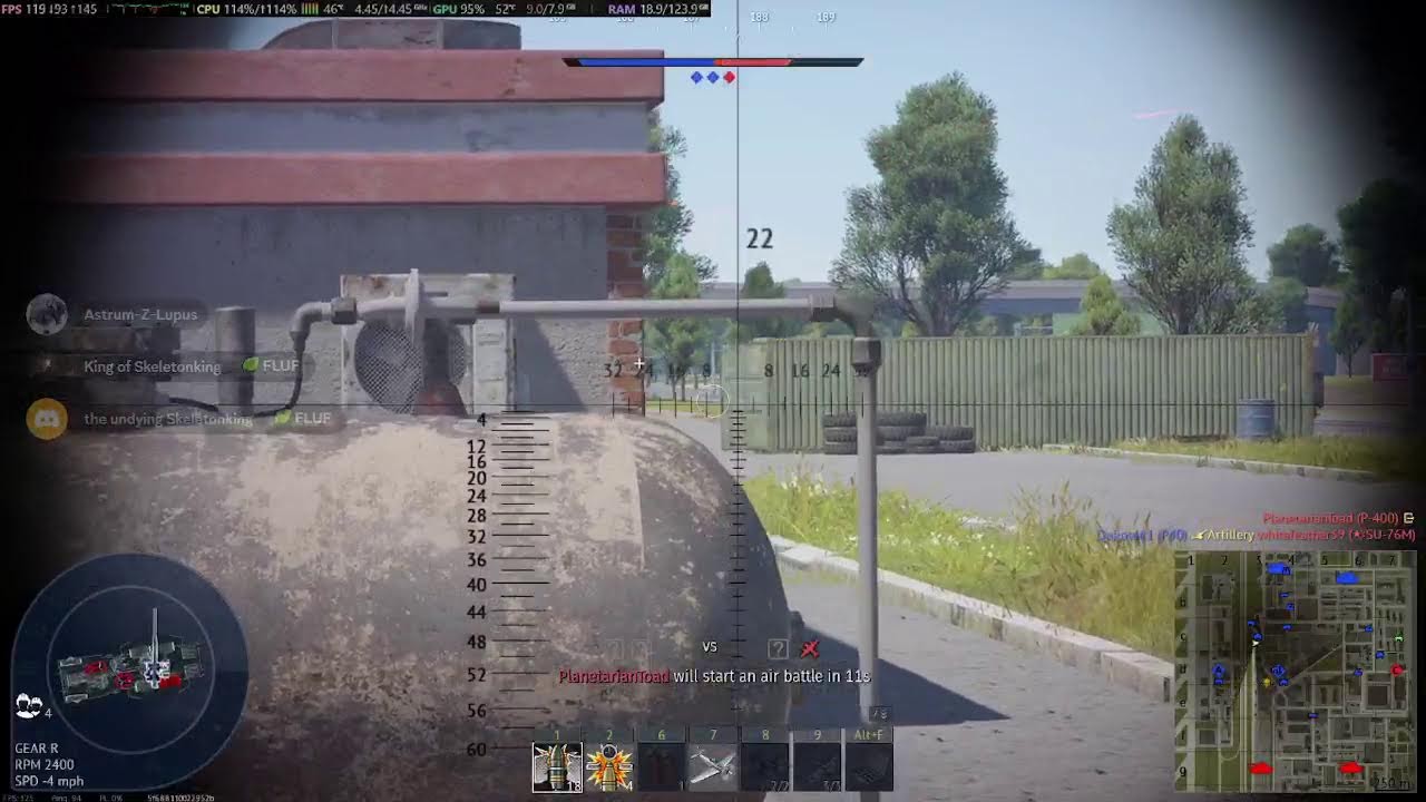 Some WAR THUNDER just firing some rounds
