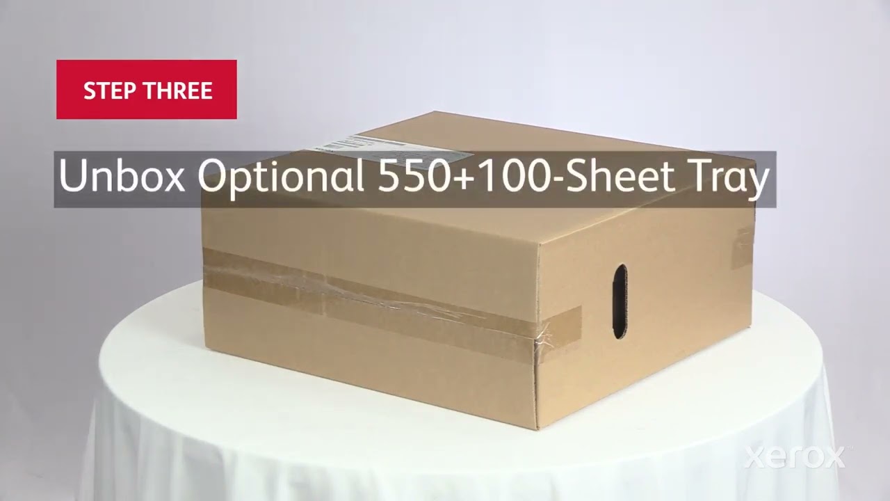 Xerox® C320 Color Printer Install 550+100-sheet Tray