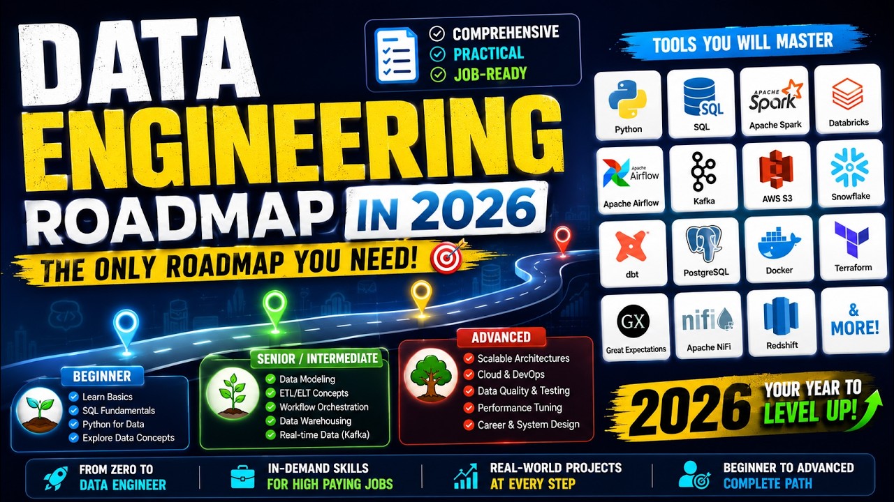 Data Engineering Roadmap 2026 | The ONLY Roadmap You'll Ever Need