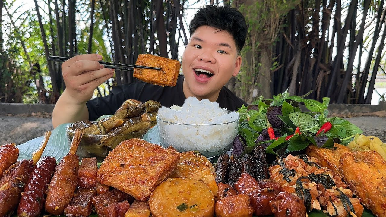 MUKBANG Mâm Cơm Chay Ngày Rằm Lớn Vừa Ngon Vừa Hấp Dẫn | Dương Doubar