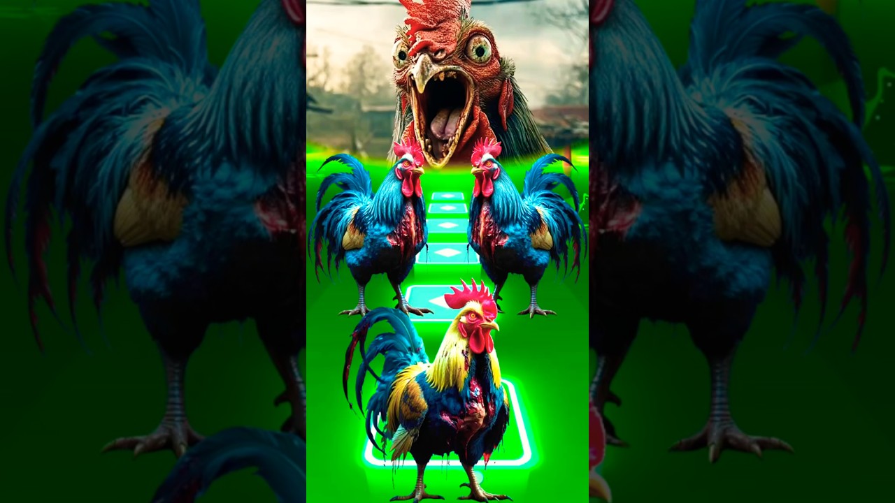 Zombie Rooster🐓| Tiles Hop Animals Dance #tileshop #tileshopedmrush #tileshopgameplay #tileshopgame