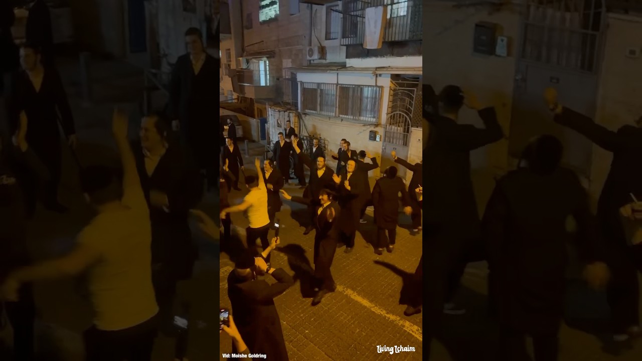 Hasidic Jews SING Am Yisrael Chai in Jerusalem After Taking Shelter from Iran Rockets.