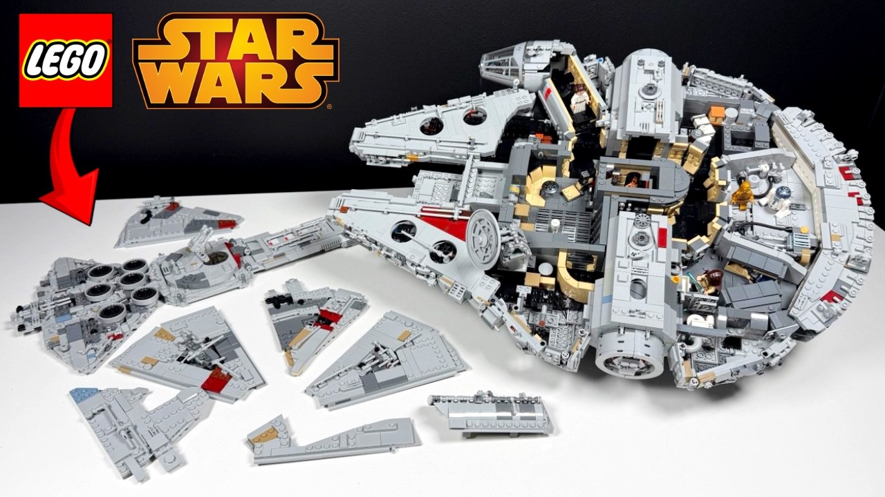 XXL Millennium Falcon mit Innenraum! | LEGO MOC Review!