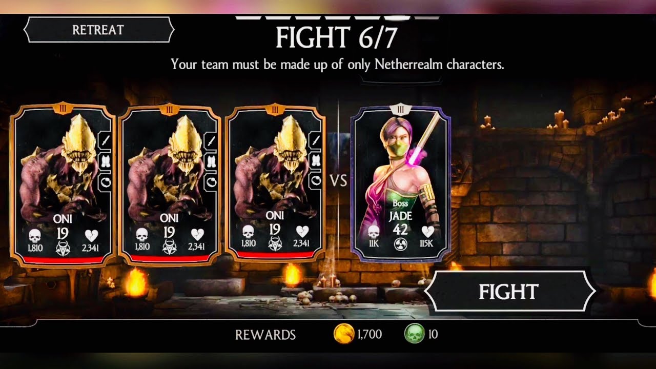 Kill ASSASSIN JADE BOSS WITH BRONZE NETHERREALM TEAM - RELIC HUNT SHAO KAHN - Mkx update 1.16