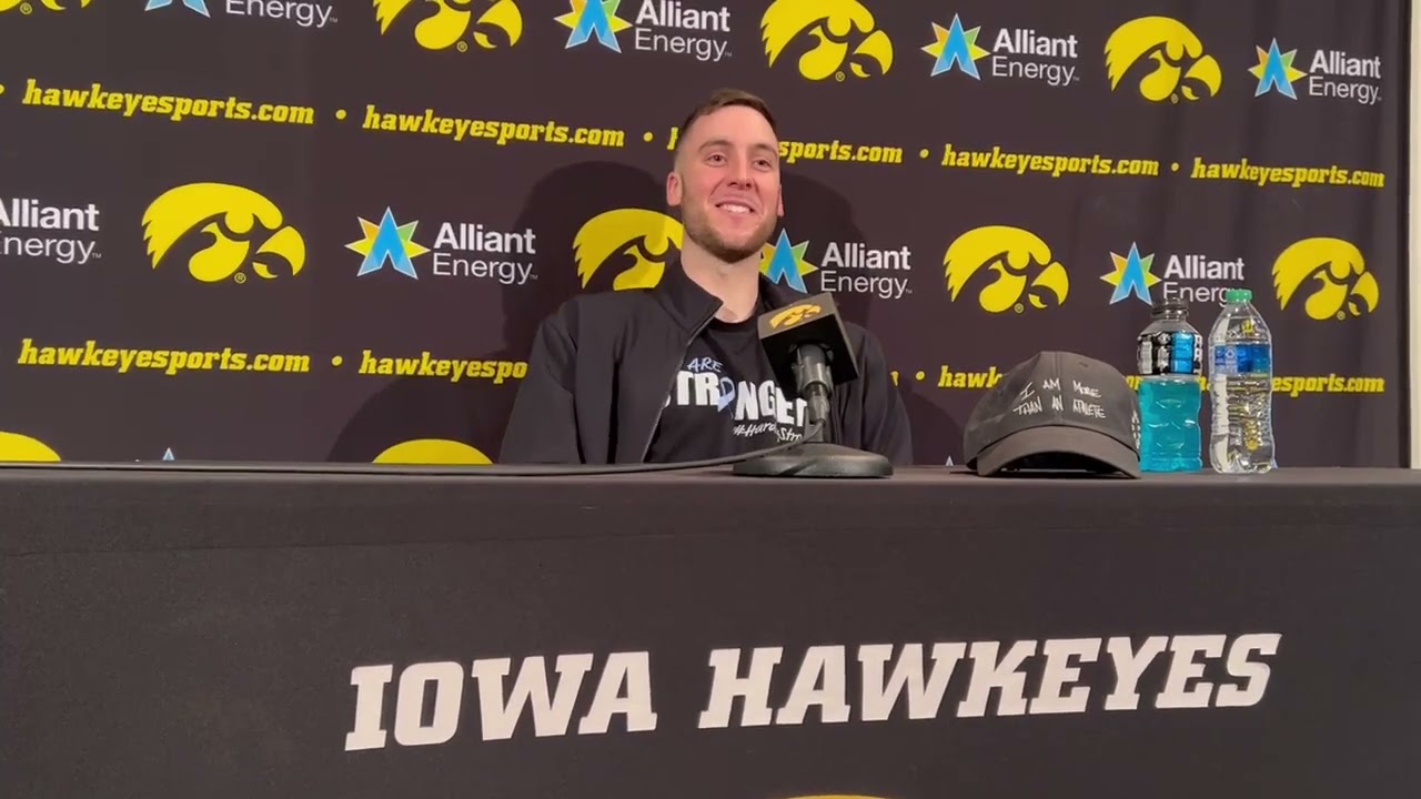 Iowa forward Connor McCaffery talks career game against Ohio State + a lot more