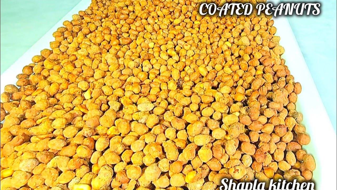 HOW TO MAKE COATED PEANUTS / CRUNCHY NIGERIAN COATED PEANUT RECIPE #nigeriansnacksrecipes 