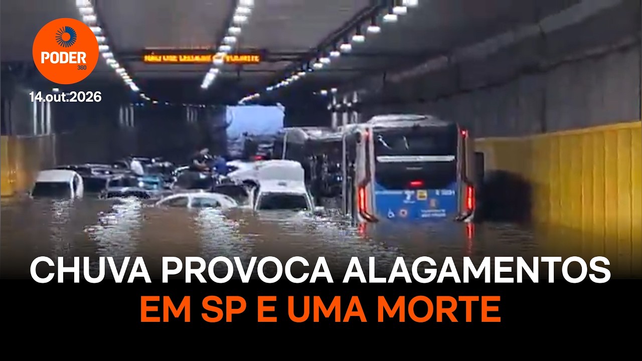 Chuva provoca alagamentos em SP e uma morte