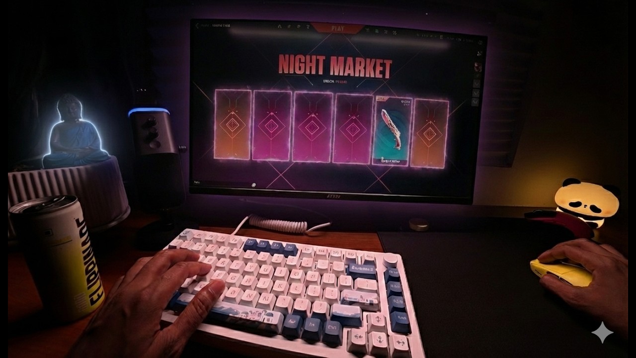 Opening my Valorant Night Market + Scyrox V8 First Impressions 🎮🎶🌿
