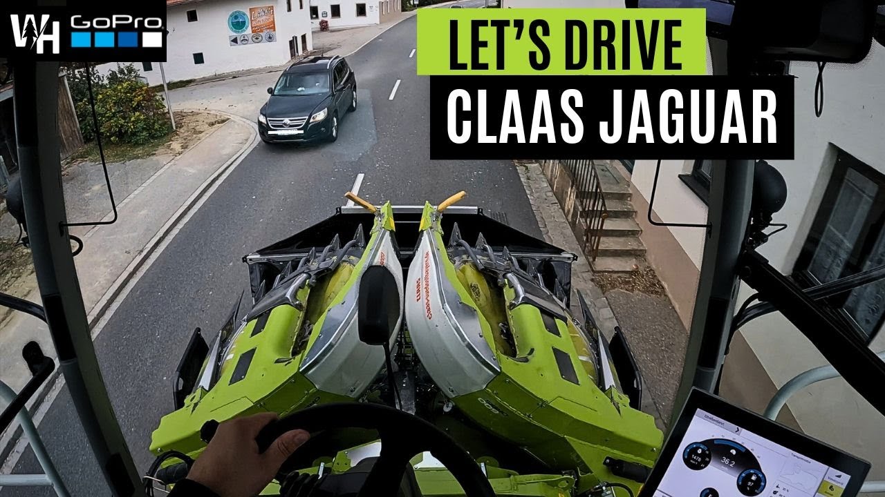 Let's Drive Claas Jaguar 870 Straßenfahrt POV