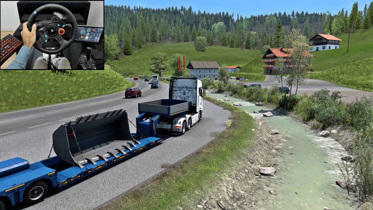 Austrian mountains | Euro Truck Simulator 2 | Logitech G29 Gameplay