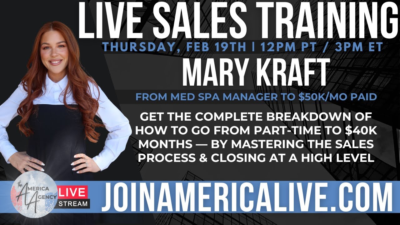 Live Sales Training with Mary Kraft!