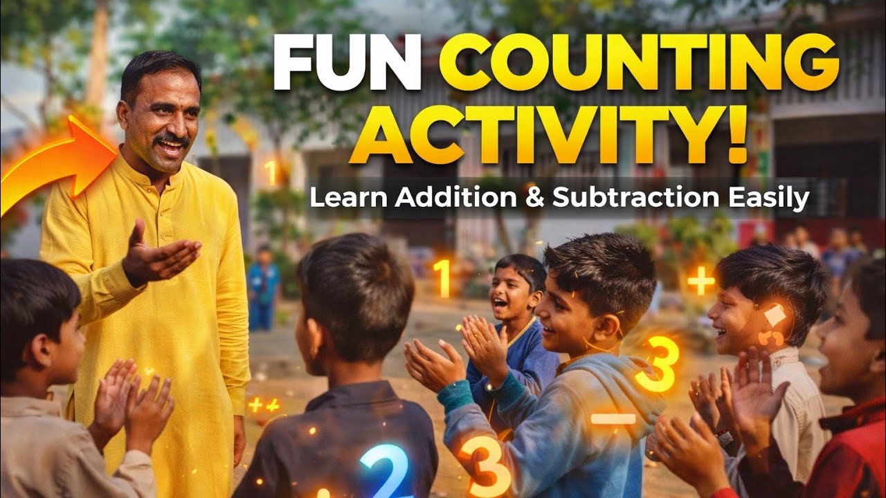 Counting Activity in Primary School || Addition & Subtraction || Sir Mukesh Kumar || GBPS Khokhar 