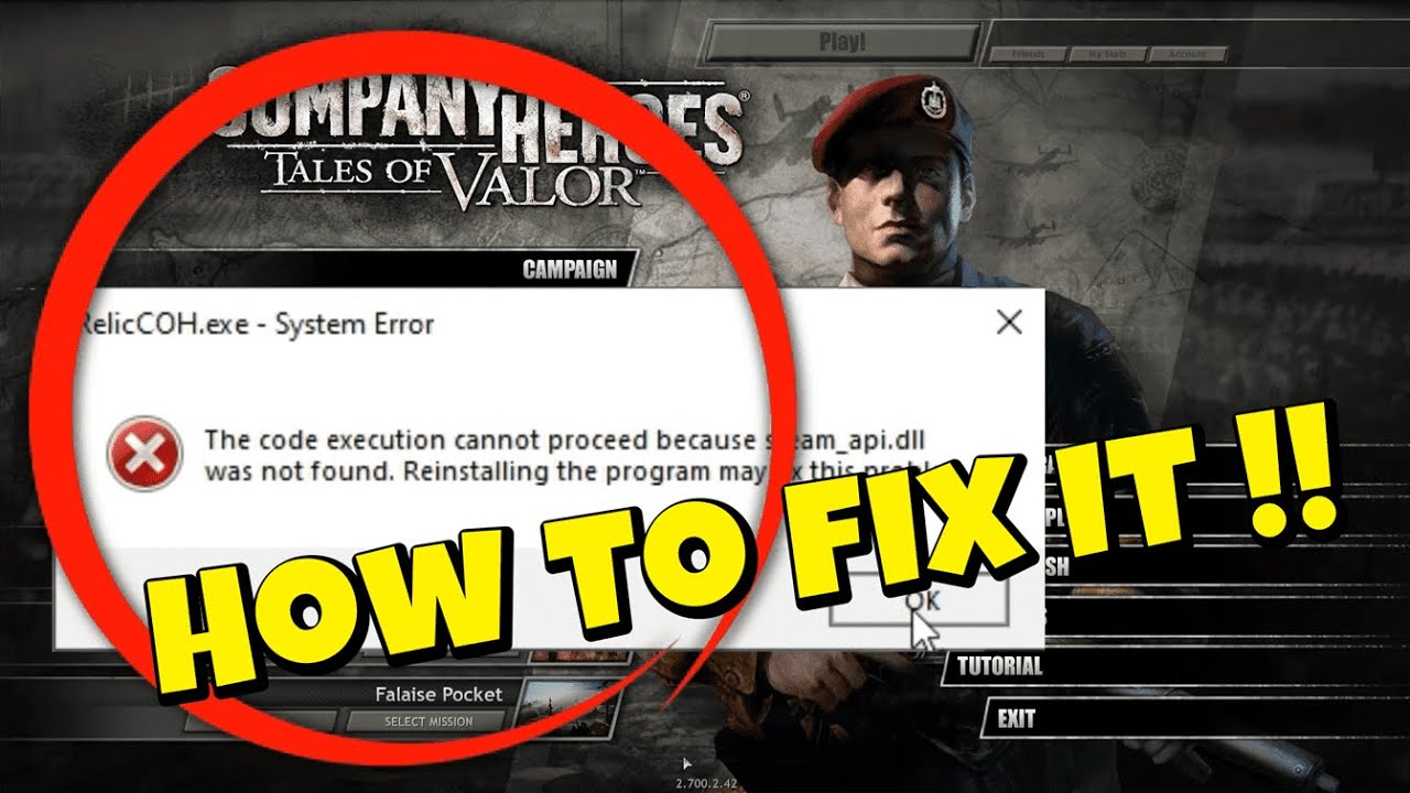 Company of Heroes 1 Crashing + Steam + Launch Problem Solution on Windows 10