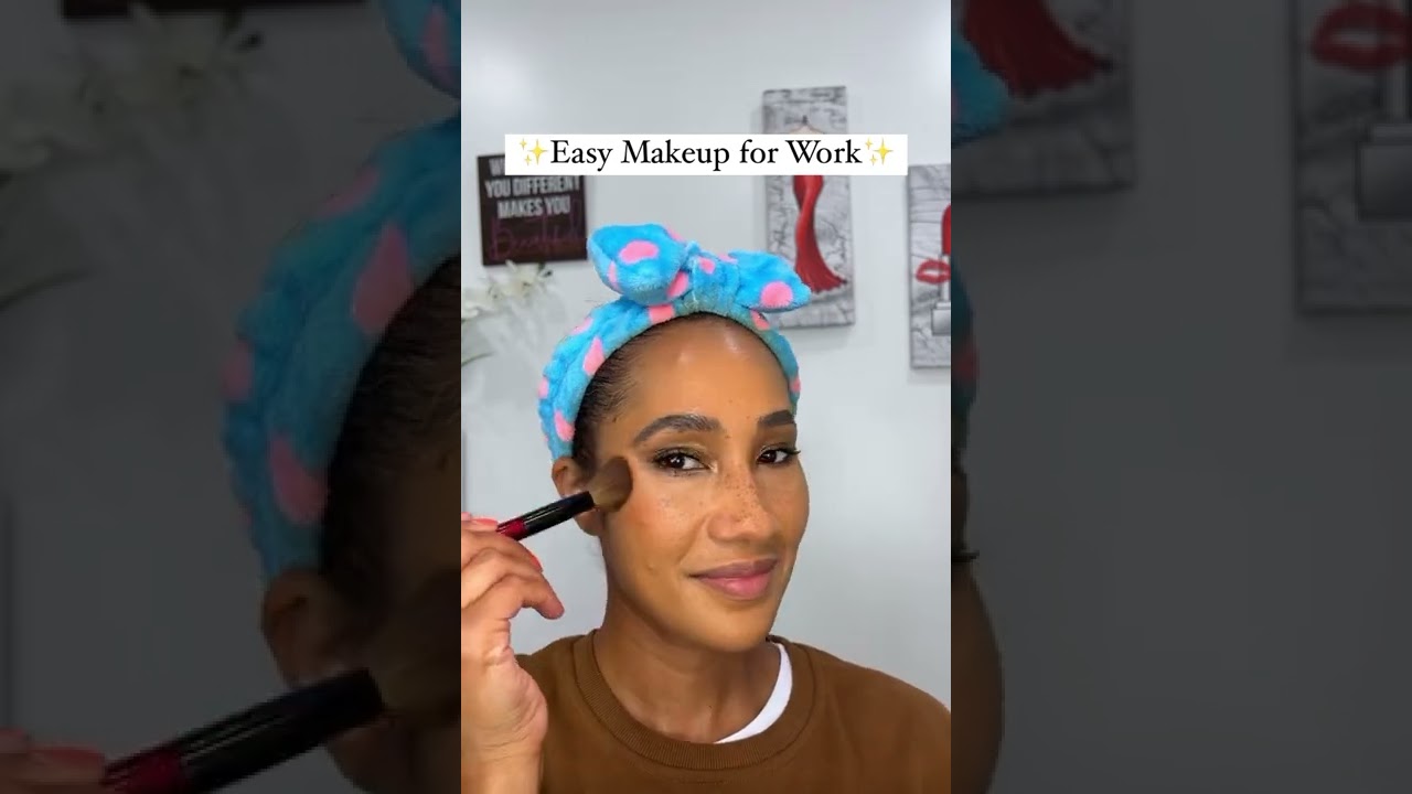 EASY WORK MAKEUP! | Danessa Myricks Balm Powder, Lightworks IV, Fenty Beauty Glow Foundation, & MORE