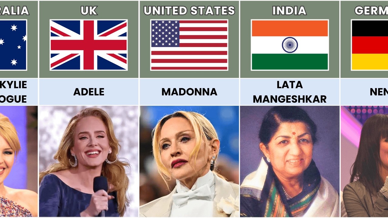 Legendary Female  Singers From Different Countries