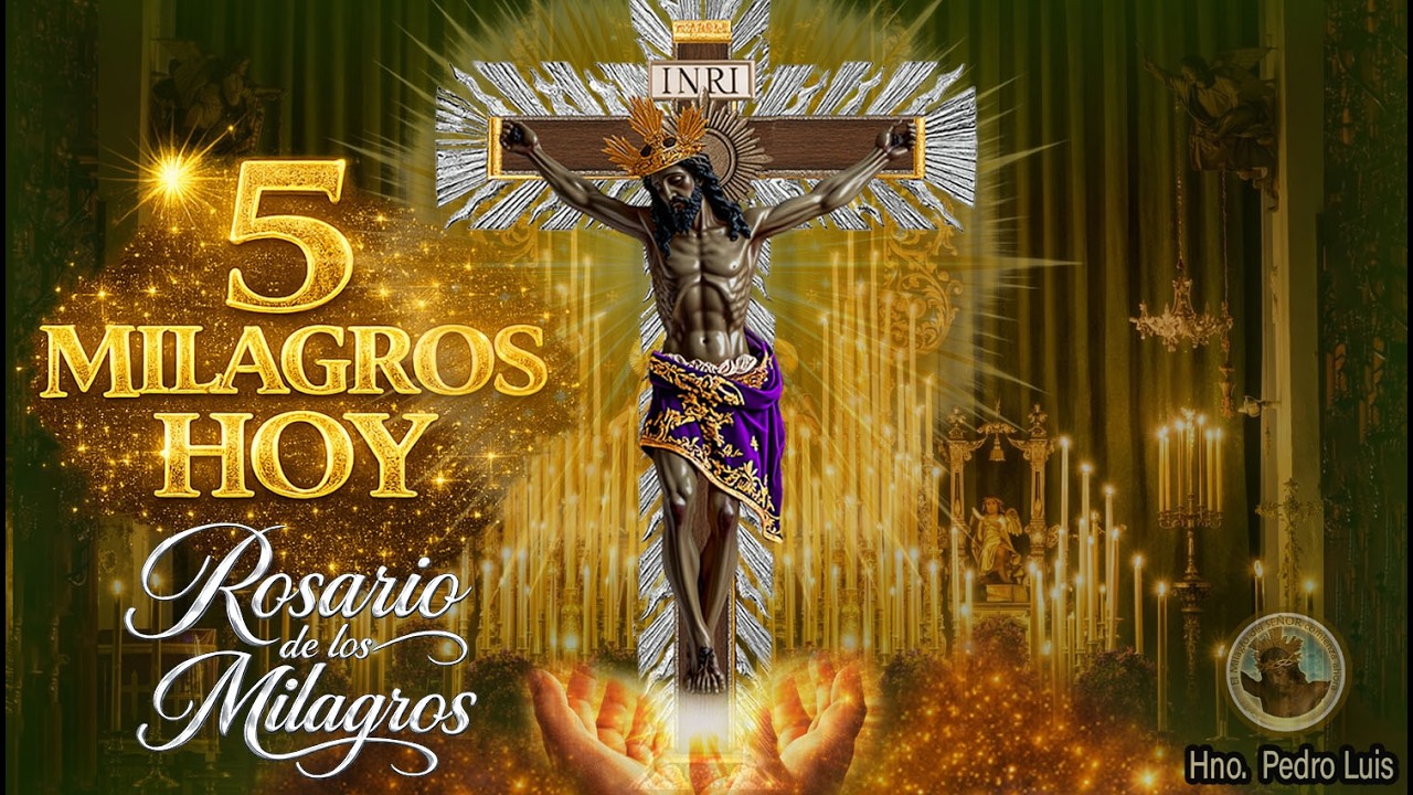 Reza este rosario y recibirás 5 milagros del Señor de los Milagros