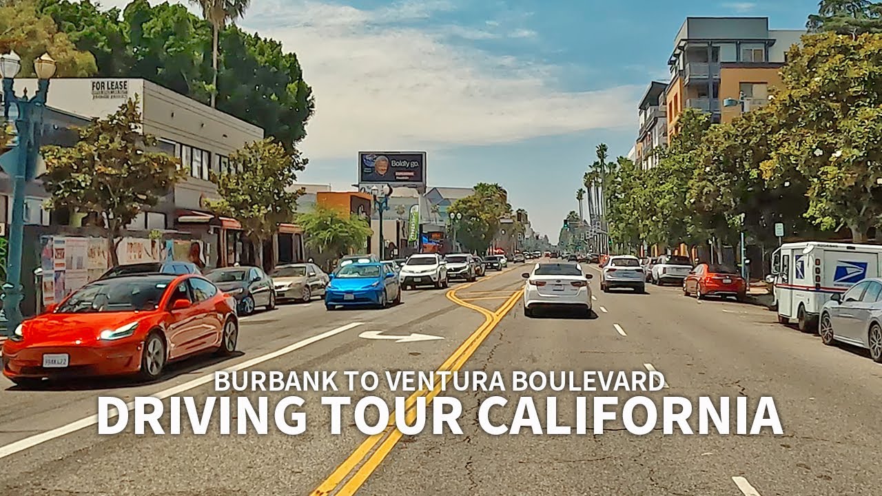 [Full Version] Driving California Burbank and Ventura Boulevard, Los Angeles, Travel, USA, 4K