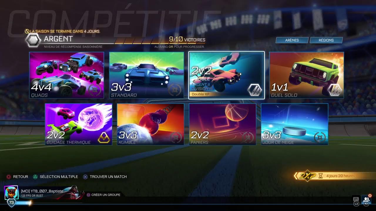 Live Rocket League 2v2 Ranked