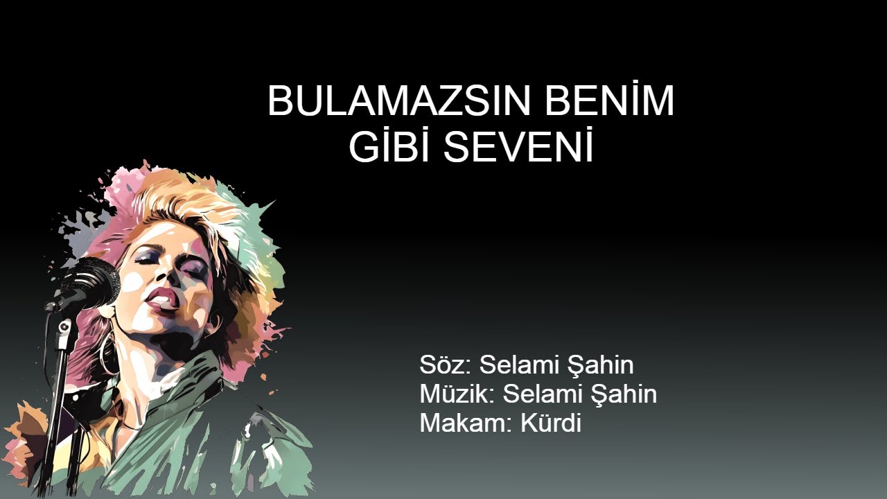 BULAMAZSIN BENIM GIBI SEVENI karaoke