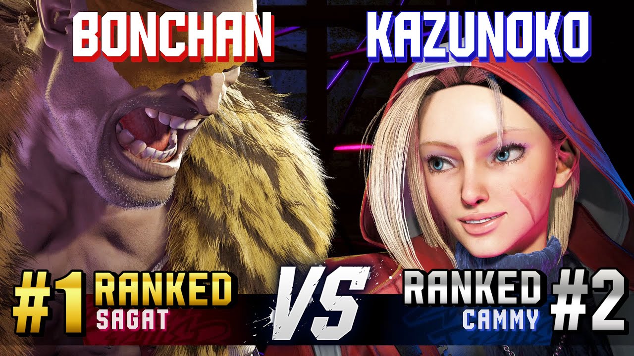SF6 ▰ BONCHAN (#1 Ranked Sagat) vs KAZUNOKO (#2 Ranked Cammy) ▰ High Level Gameplay