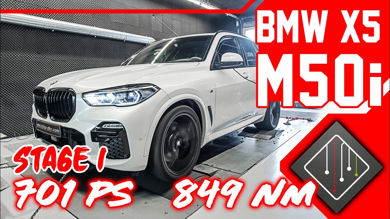 BMW X5 M50i G05 auf 7xxPS  | Stage 1 | Chiptuning - Dyno - 100-200 Zeiten | mcchip-dkr