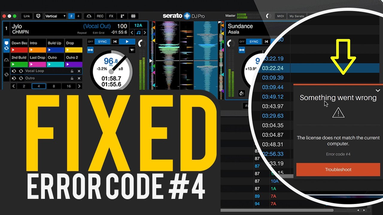 How to Fix  Error Code #4 (The License does not match the current Computer) on Mac #seratodjpro