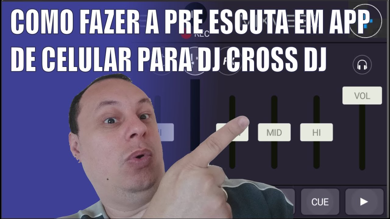 🎧🔊🎚 COMO FAZER A PRE ESCUTA EM APP DE CELULAR PARA DJ CROSS DJ