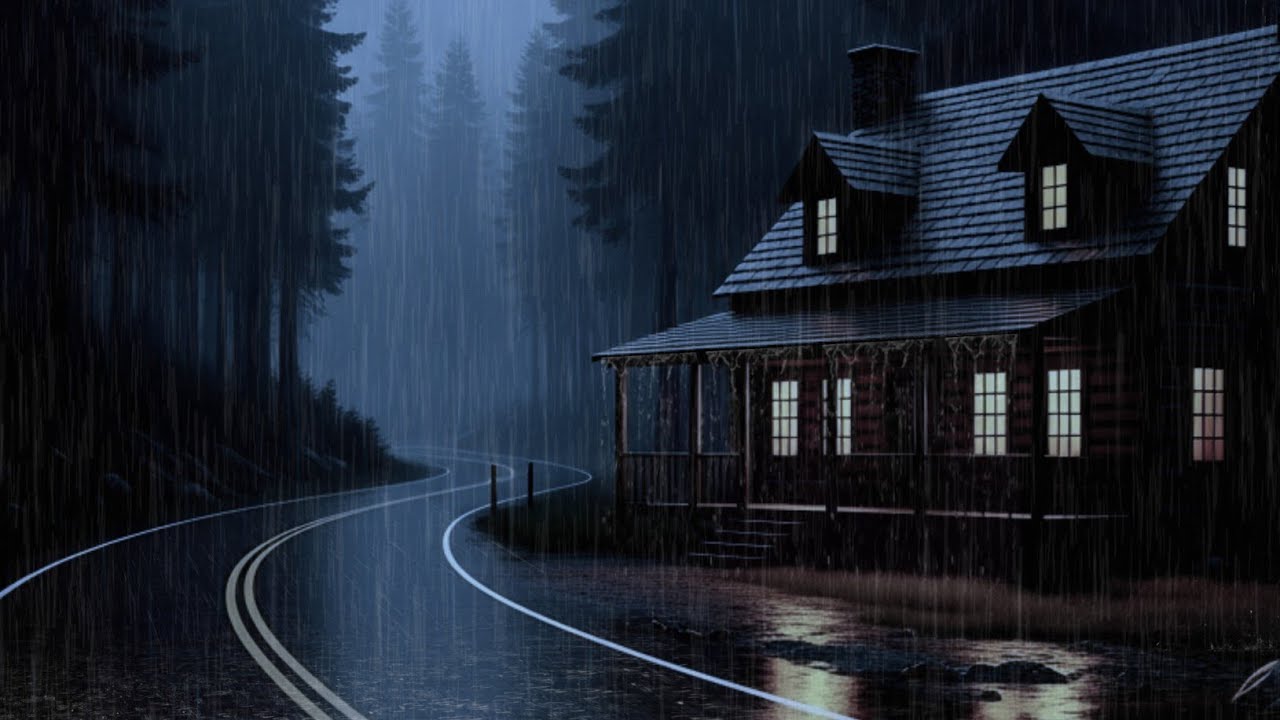 Perfect Rain Sounds for Sleeping | Gentle Rainfall and Distant Thunder in the Quiet Night