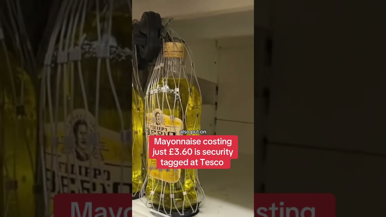 Mayo and chocolate filmed in security boxes at shops&nbsp; #themirror #news