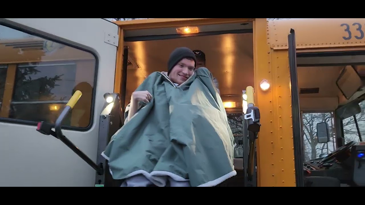 Sam is getting on the school bus lift off to Waldron for another day of school 1.25.24 @onthatnote
