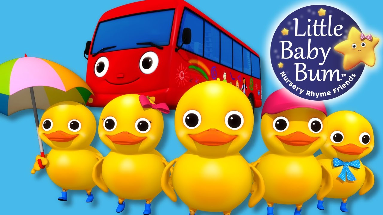 Five Little Ducks on a Bus | Nursery Rhymes for Babies by LittleBabyBum - ABCs and 123s