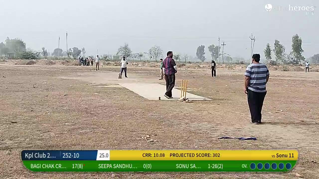 Kpl Club 2026 vs Sonu 11 live cricket match |  live - kaniawali Muktsar
