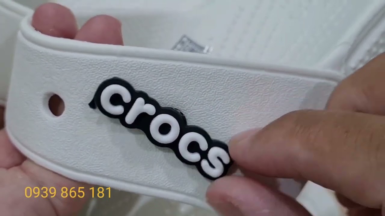 Hướng dẫn cách phân biệt dép crocs quai ngang hàng auth và hàng rep