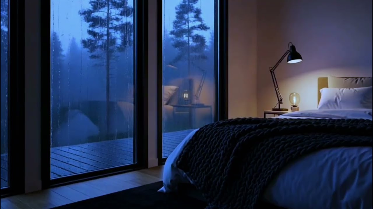 🌧️ NO ADS Cozy Cabin Rain Sounds for Deep Sleep | Relaxing Rain Ambience All Night