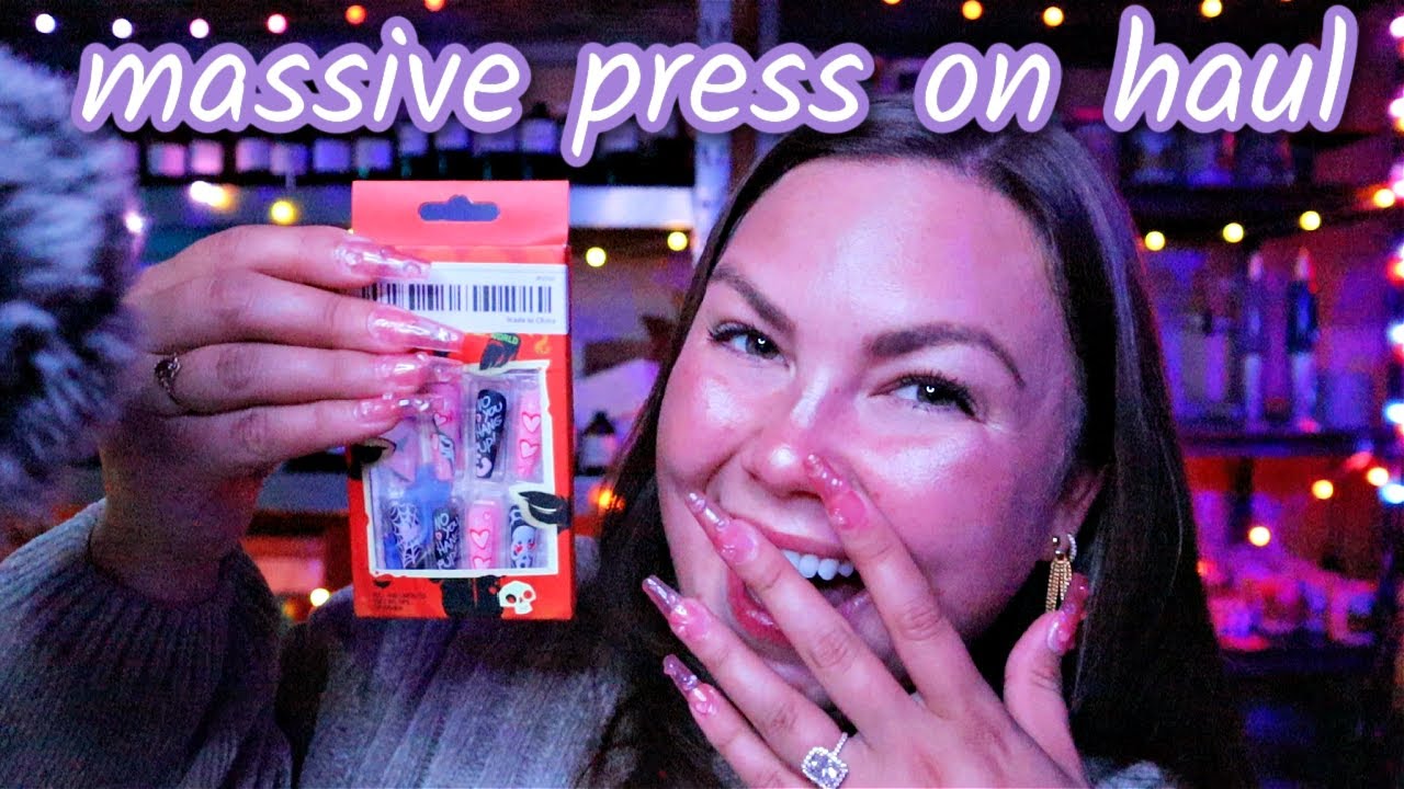 asmr/ 💅🏼super cheap PRESS ON NAILS haul💅🏼