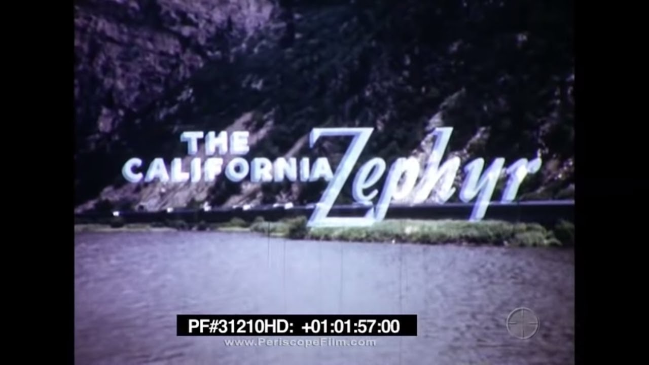 California Zephyr — путевые заметки 1950-х годов, Западная часть Тихого океана, Берлингтон, Рио-Г...