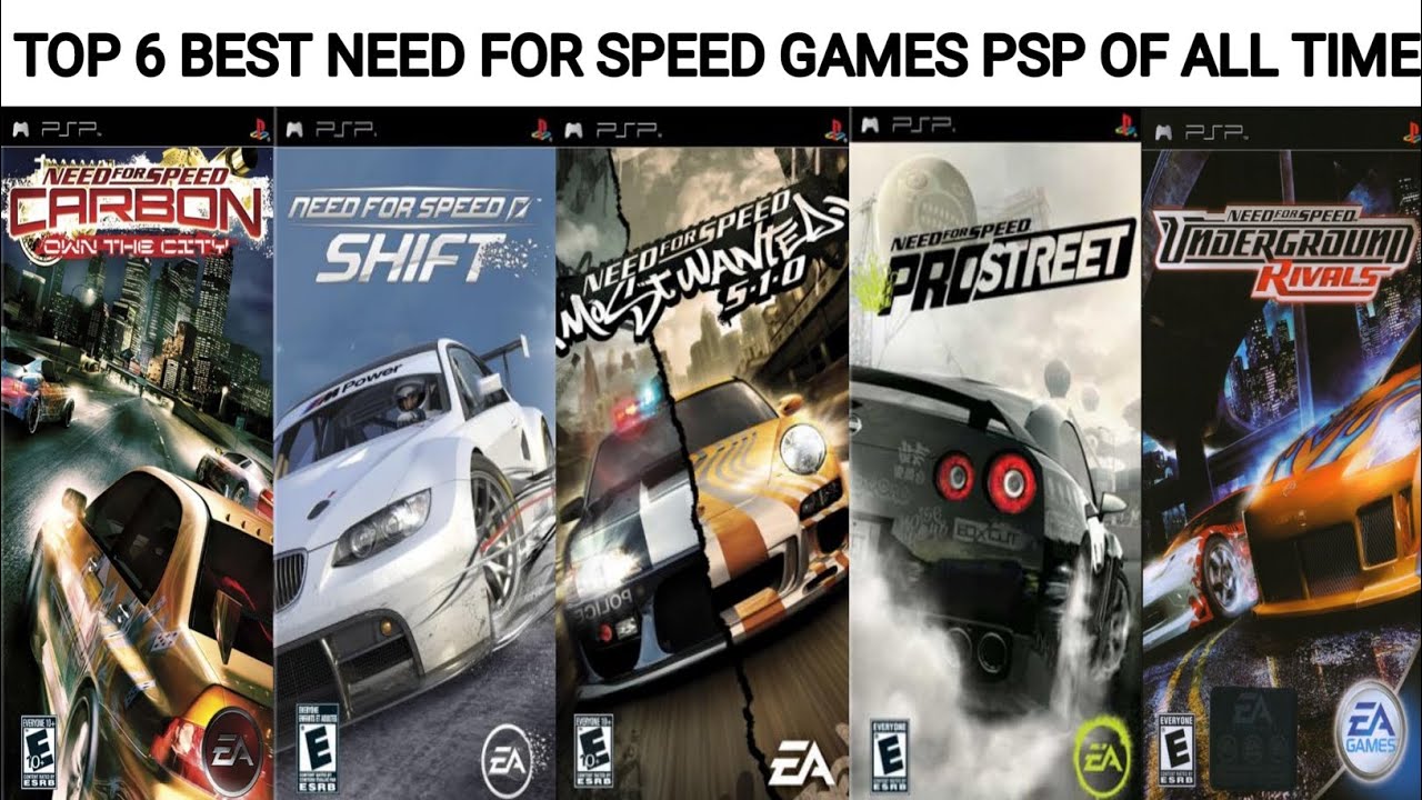 Top 6 Game Need For Speed PSP Terbaik Sepanjang Masa | Game PSP Terbaik | Emulator PSP 4K